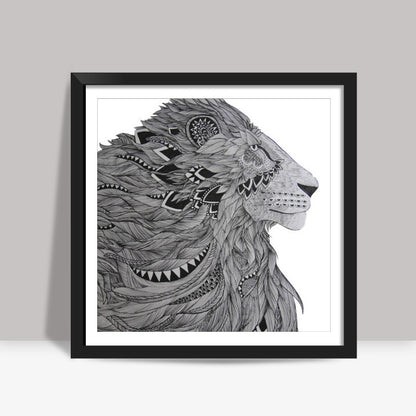 He isnt a tame lion Square Art Prints