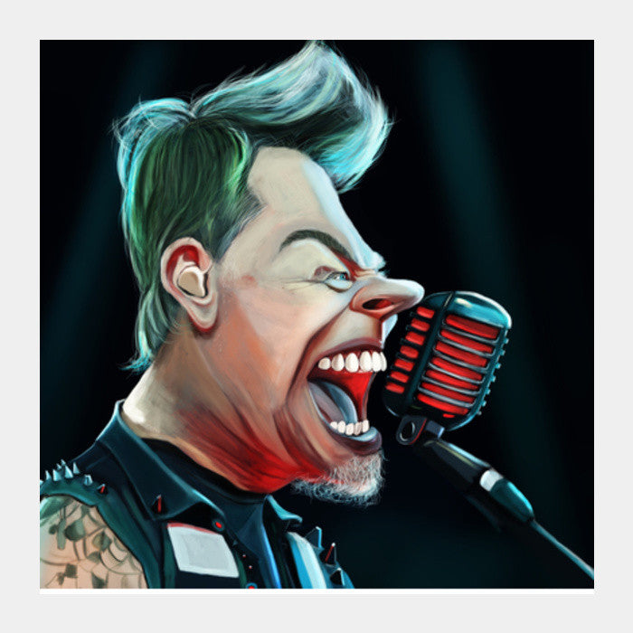 Square Art Prints, James Hetfield | Metallica  Square Art Prints