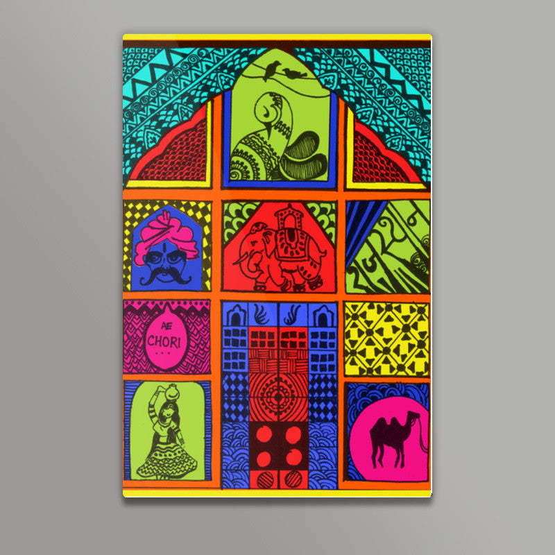 Vibrant Rajasthan Wall Art