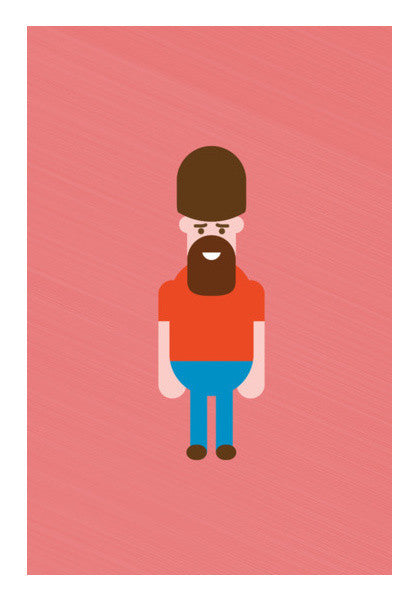 British Guard Cartoon Man Art PosterGully Specials