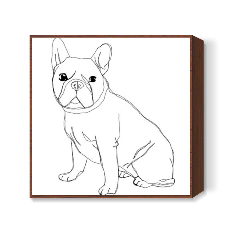 THE DOG LOVE! Square Art Prints