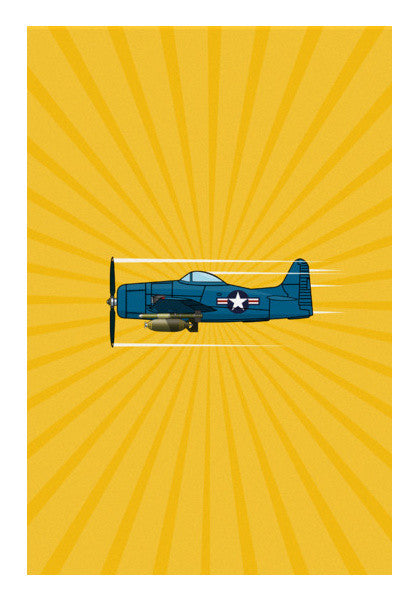 Grumman F8F Bearcat Art PosterGully Specials