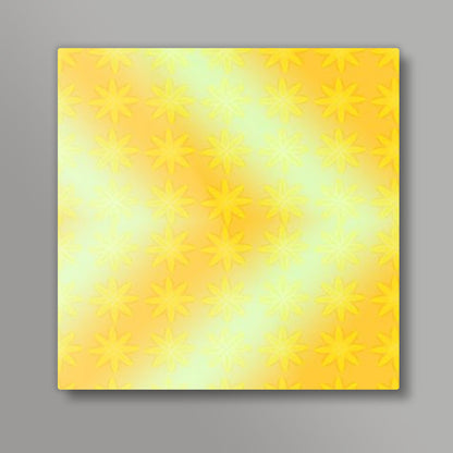 Seamless Yellow Flowers Square Art