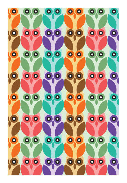 Owl Geometric Pattern Art PosterGully Specials
