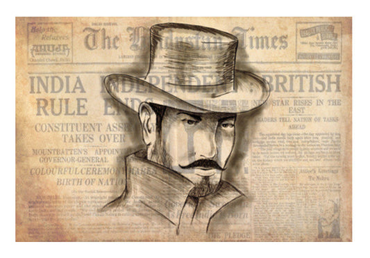Bhagat Singh 2 Art PosterGully Specials