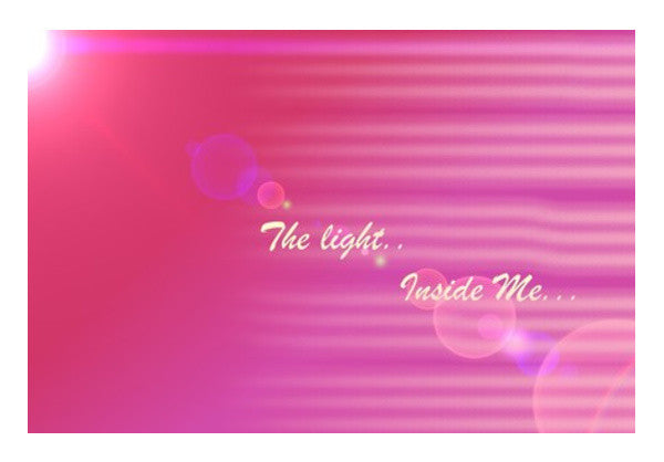 tHE Light Inside mE Wall Art