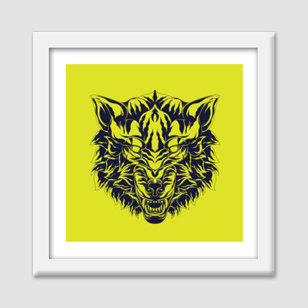 Wolf Head Premium Square Italian Wooden Frames