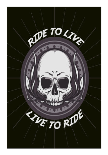 Skull | Bike Rider Wall Art