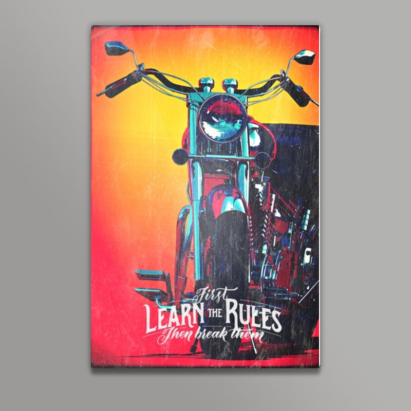 biker rules Wall Art