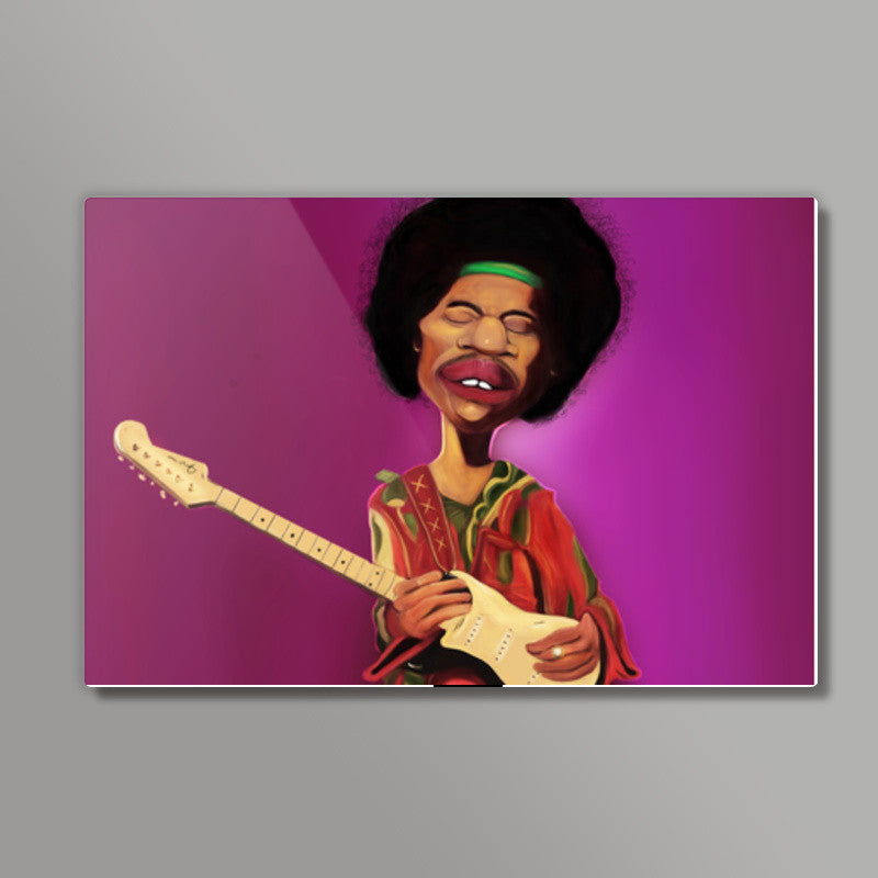 Jimi Hendix | Caricature Wall Art