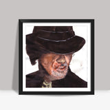 Bollywood superstar Amitabh Bachchan (Big B) proves that style has got little do with age Square Art Prints