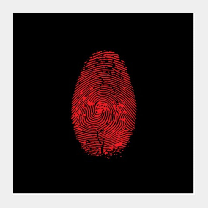 Square Art Prints, FINGERPRINT Square Art Prints