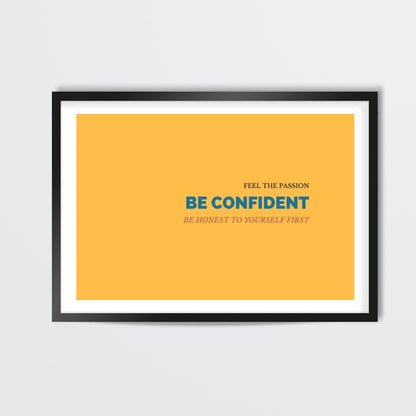 Be Confident Quote Wall Art