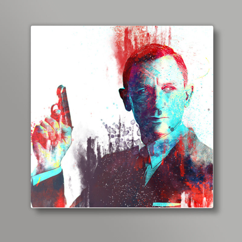 007 - Daniel Craig Square Art Prints