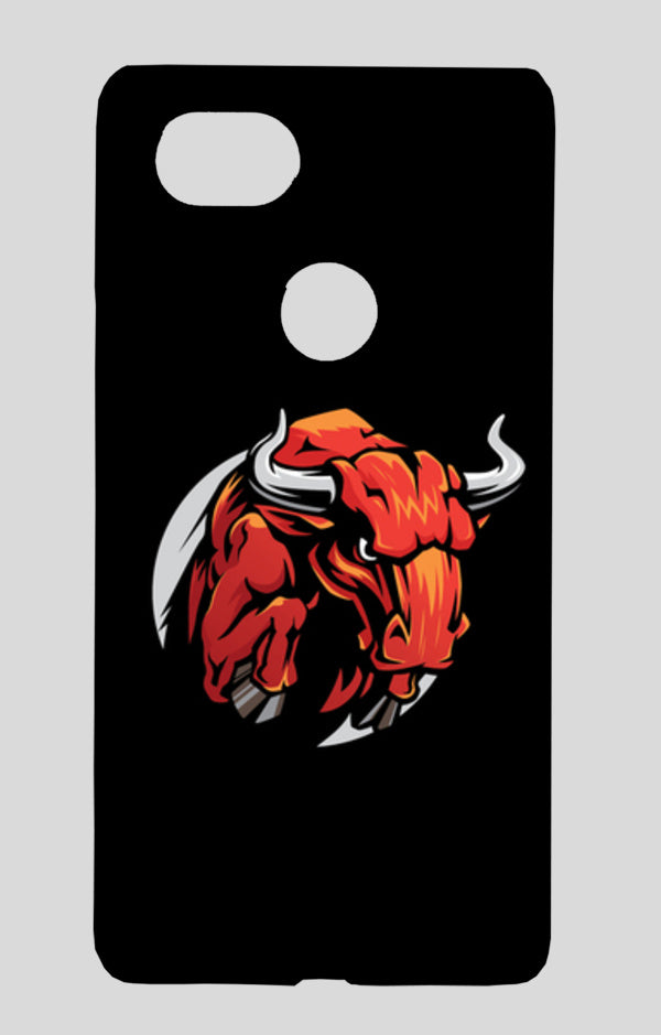 Bull Mascot Google Pixel 2 XL Cases