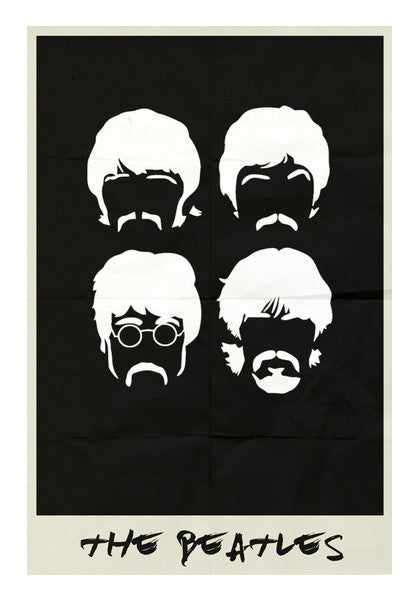 THE BEATLES MINIMAL ALBUM ART Wall Art