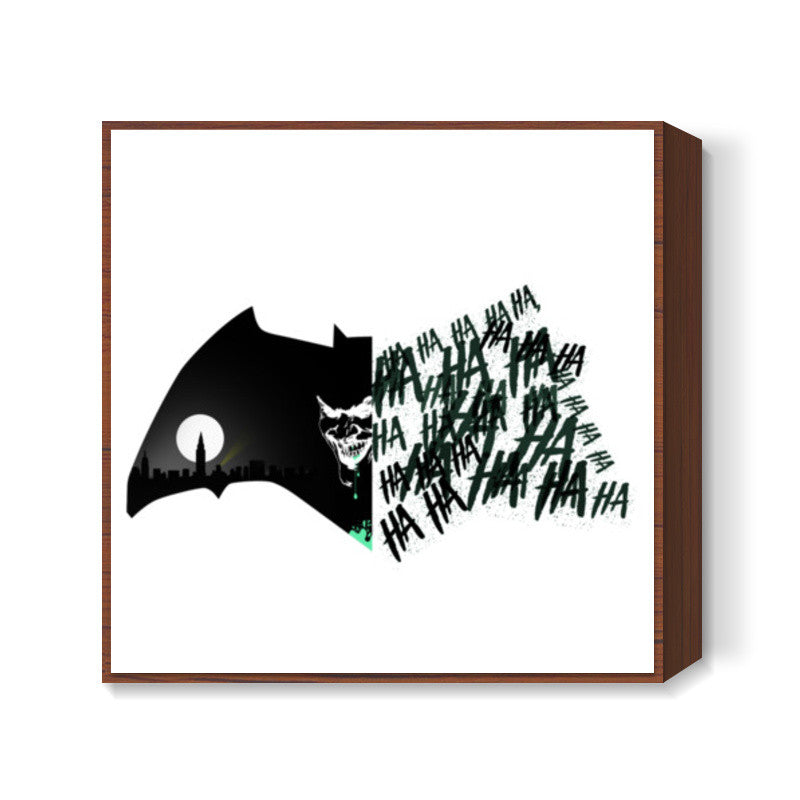 The Joker is Coming Square Art Prints