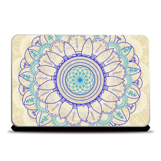Bohemian desi pattern doddle Laptop Skins