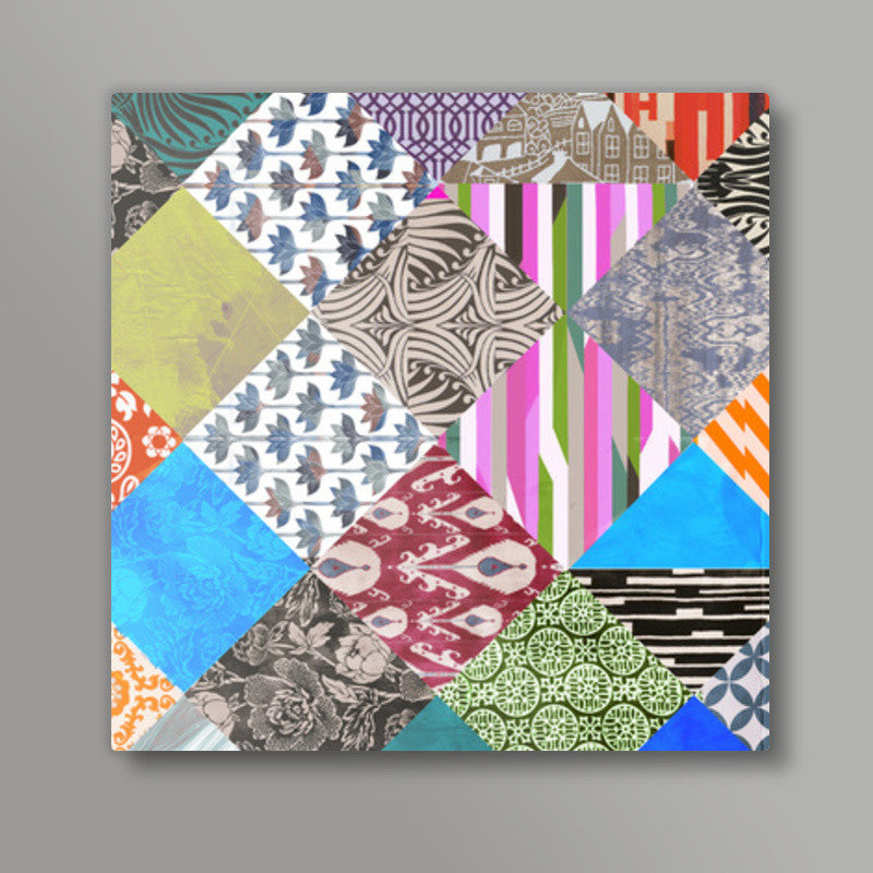 Patchwork 2 Square Art Prints