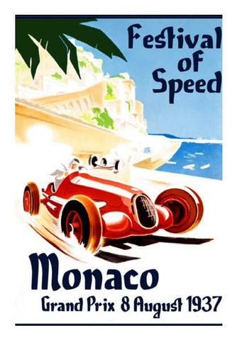 PosterGully Specials, Vintage Monaco Travel Poster Wall Art