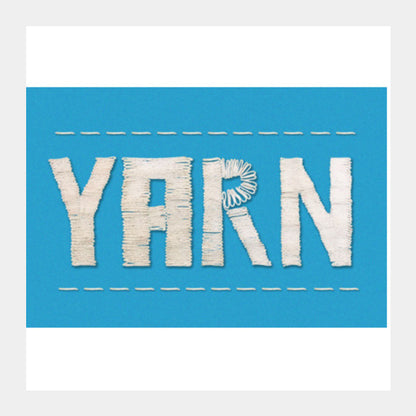 Square Art Prints, Yarn Square Art Prints