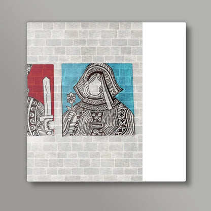 roi et reine Square Art Prints