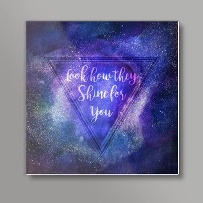 Starry Night | Coldplay Square Art Prints