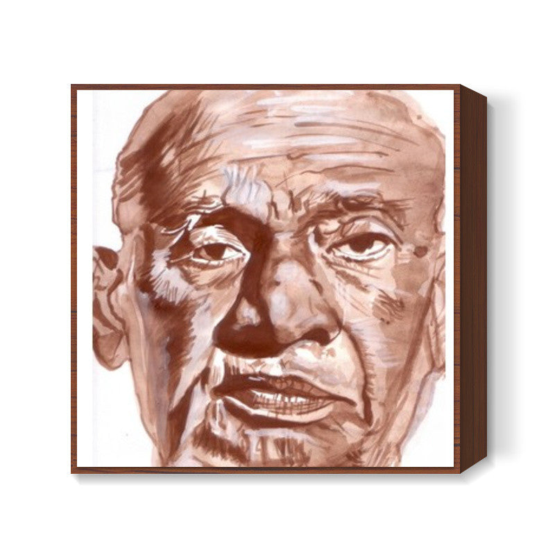 Indias Iron Man Sardar Vallabhbhai Patel Square Art Prints