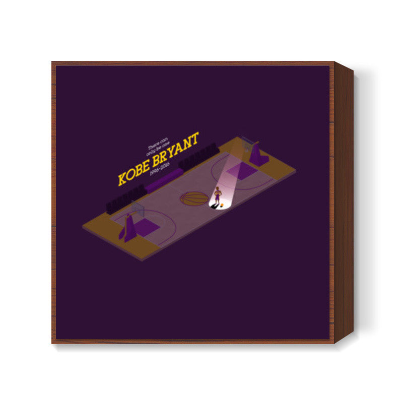 NBA Basketball Kobe Bryant Isometric Minimal Square Art Prints