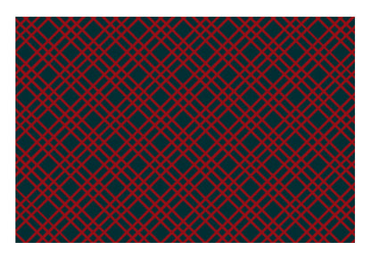Red and Blue Checks Wall Art