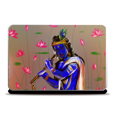 Krishna is the god of compassion, tenderness, and love in Hinduism.  Laptop Skins