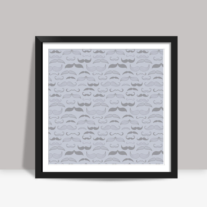 Mustache / Fathers / Best Dad Square Art Prints