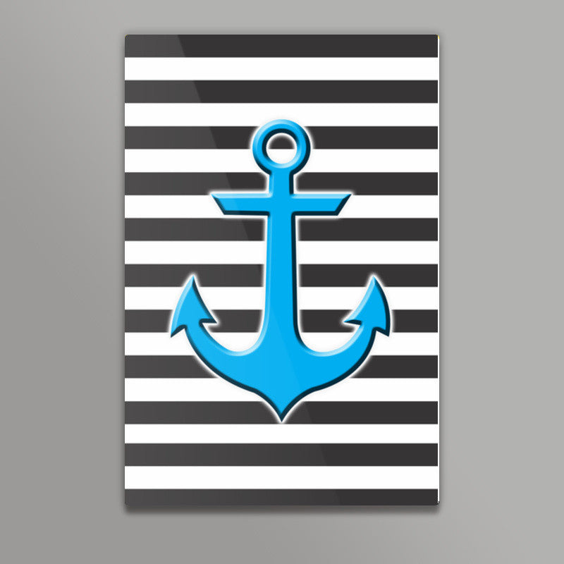 Stripes Anchor Wall Art