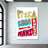 Pizza Khao Bheja Nahi Wall Art