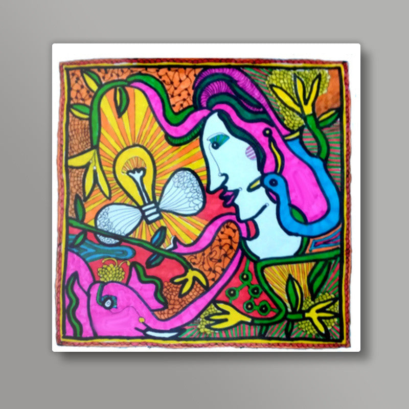 firefly2 Square Art Prints