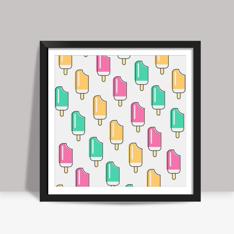 Ice-cream Candy Square Art Prints