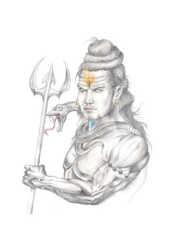 Lord Shiva Rishabh Dev Sharma Art PosterGully Specials