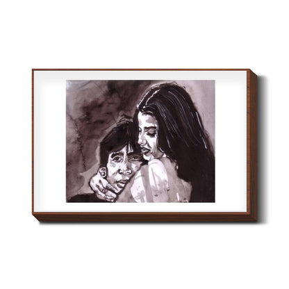 Amitabh Bachchan and Rekha- Lets name this moment Love  Wall Art