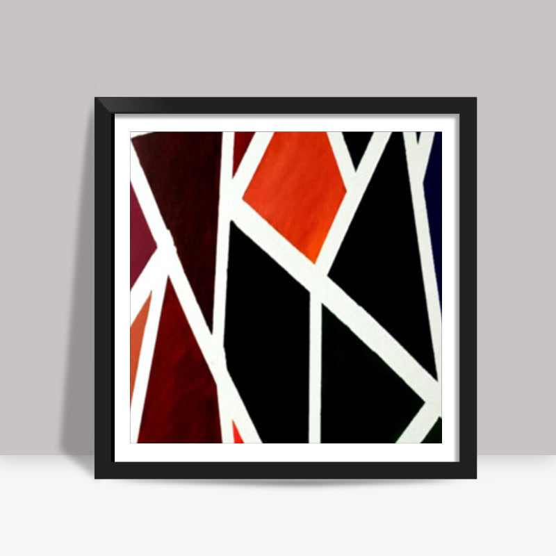 Shades | Abstract - Oil Painting Square Art Prints