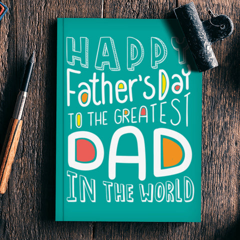 Happy Fathers Day Word Art | #Fathers Day Special  Notebook