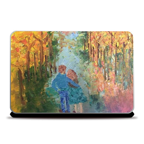 With You | Abstract Palette Painting | Laptop Skins