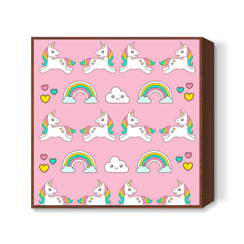 Unicorn Magical World Square Art Prints