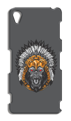 Gorilla Wearing Aztec Headdress Sony Xperia Z3 Cases