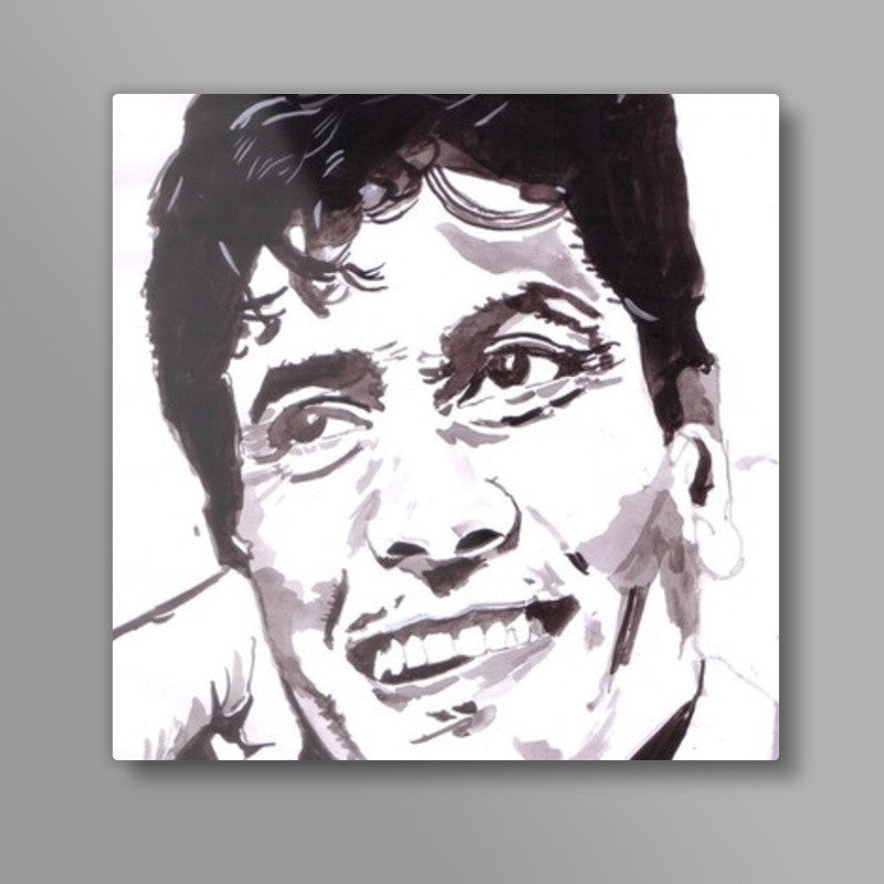 Bollywood actor Jeetendra acted well in several family dramas Square Art Prints