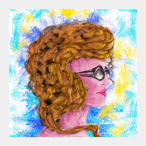 RADIANCE #beauty #girl #summer #colorful #woman #people #painting #sketches Square Art Prints PosterGully Specials