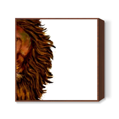 Wild Loin Square Art Prints