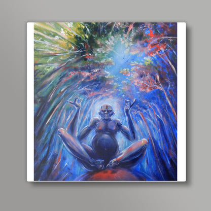 Meditate Square Art Prints