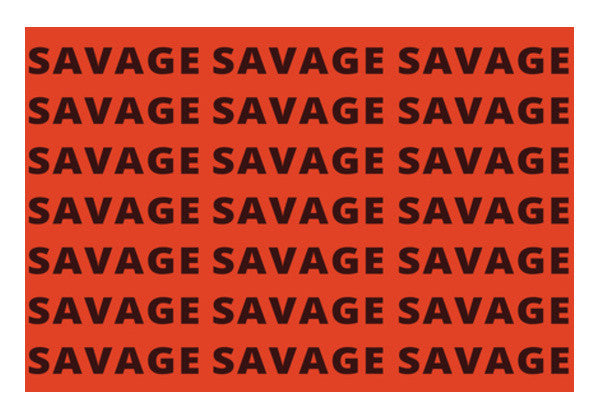 Wall Art, Savage AF Funny Typography Wall Art