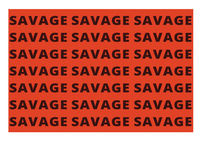 Wall Art, Savage AF Funny Typography Wall Art