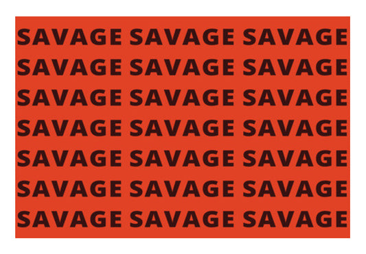 Wall Art, Savage AF Funny Typography Wall Art